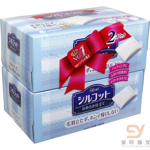 日本进口化妆棉-尤妮佳 化妆棉 80枚X2 日本进口化妆棉-尤妮佳 化妆棉 80枚X2