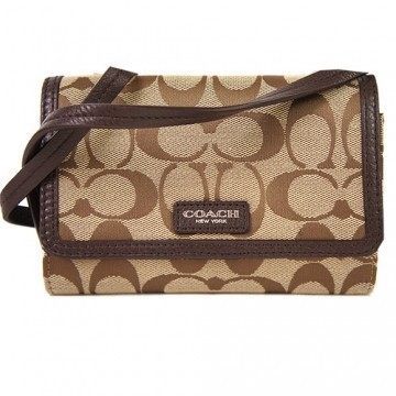 COACH 方形多层斜背包 (2色)