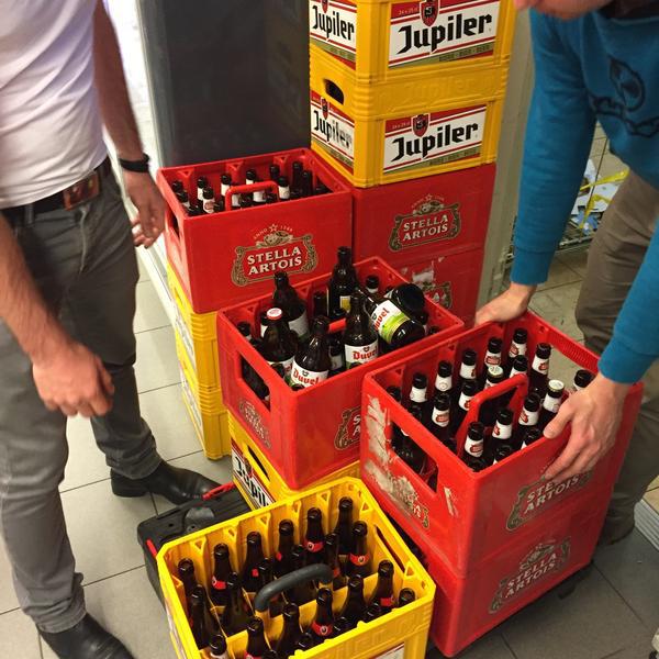 Photo taken at Proxy Delhaize by Mathieu R. on 5/27/2015