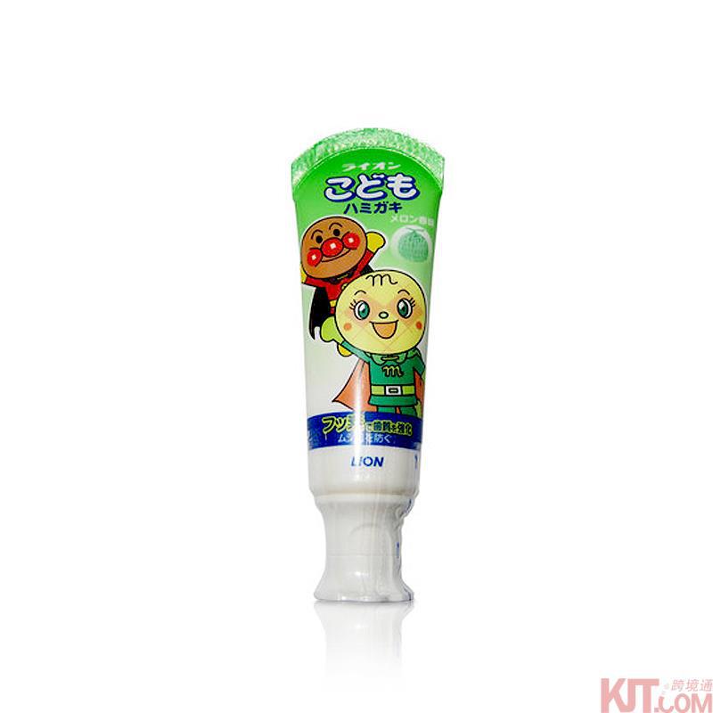 日本进口幼儿牙膏-LION狮王 儿童牙膏 防龋齿含氟不含色素 幼儿牙膏 1-5岁幼儿防蛀训练牙膏哈密瓜味40g 日本进口幼儿牙膏-LION狮王 儿童牙膏 防龋齿含氟不含色素 幼儿牙膏 1-5岁幼儿防蛀训练牙膏哈密瓜味40g