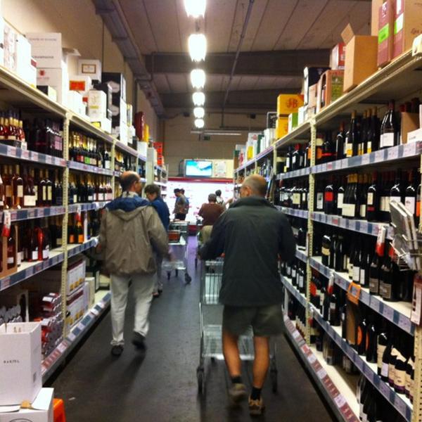 Photo taken at Colruyt by Pat D. on 8/24/2012