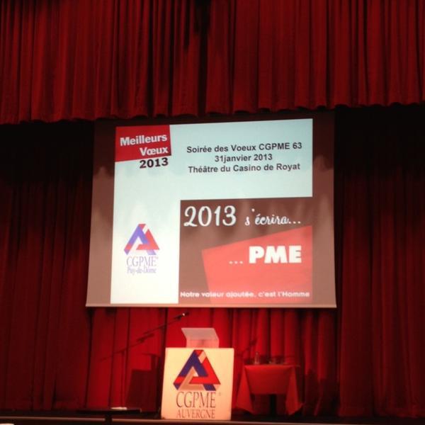 Photo taken at Casino de Royat by Pascal C. on 1/31/2013