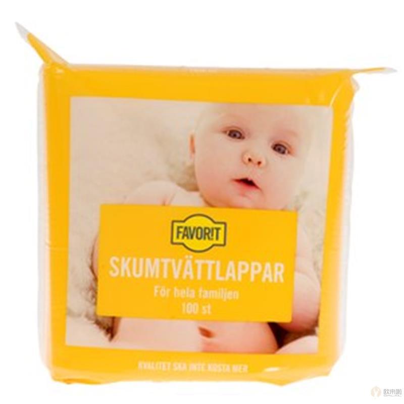 瑞典FAVORIT婴儿泡洗布100片装
