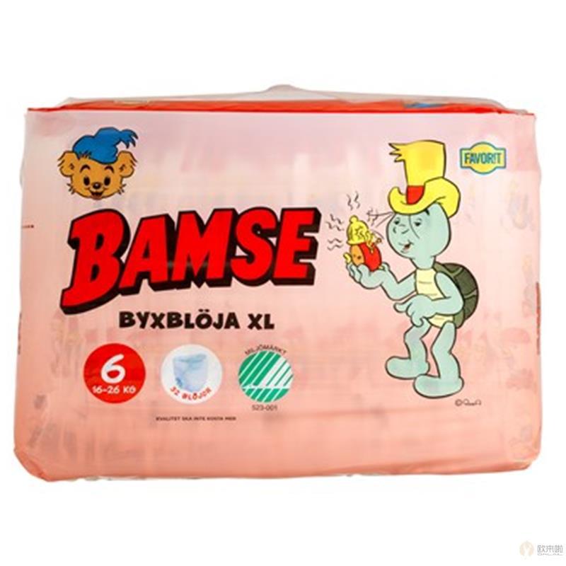 瑞典巴姆斯婴儿拉拉裤6号16-26 kg 32片