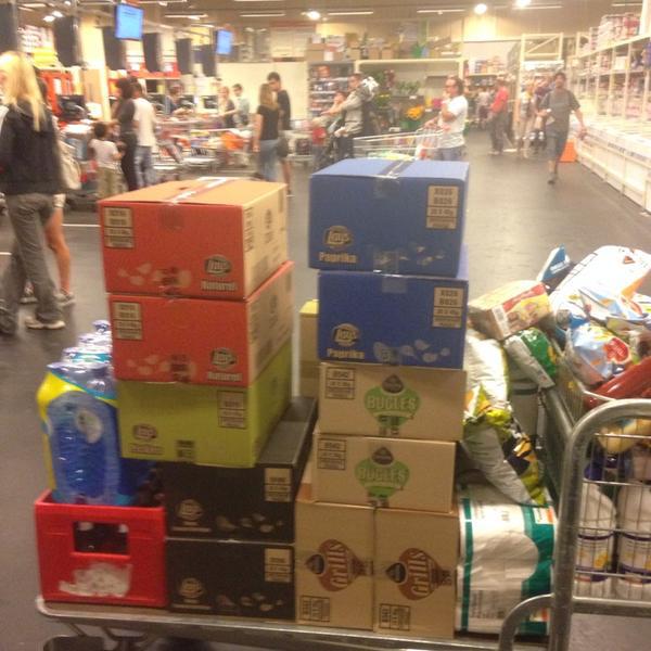 Photo taken at Colruyt by Zeno V. on 6/26/2014