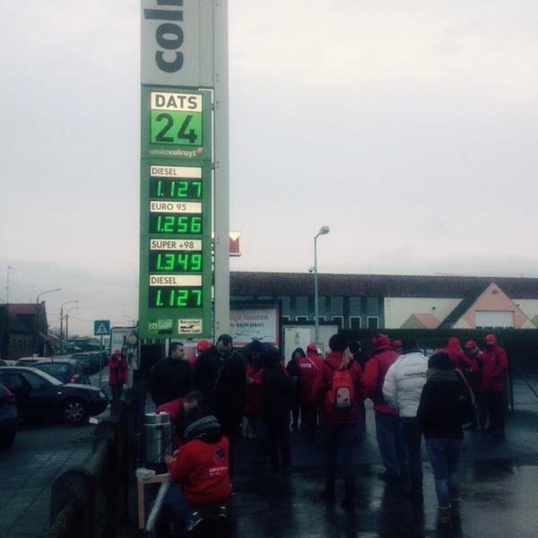 Photo taken at Colruyt by Stephane D. on 12/15/2014