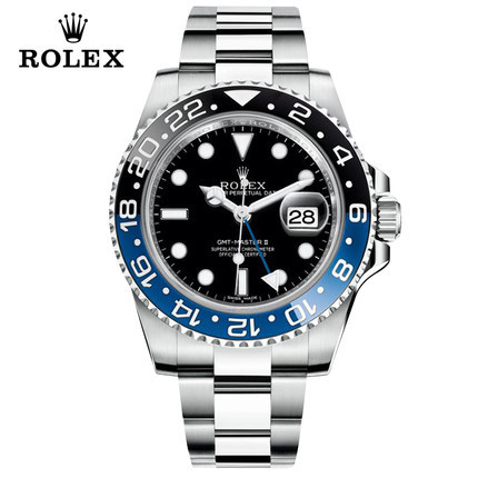 劳力士蓝黑圈格林尼治型II系列 机械男表116710BLNR全球联保 劳力士蓝黑圈格林尼治型II系列 机械男表116710BLNR全球联保