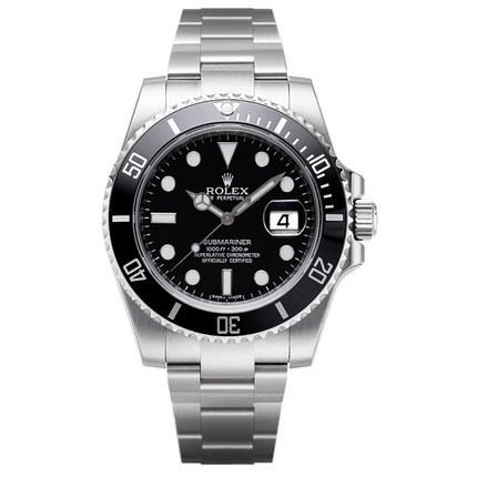 瑞士手表劳力士Rolex 潜航者手表男机械表黑盘男表黑水鬼116610LN