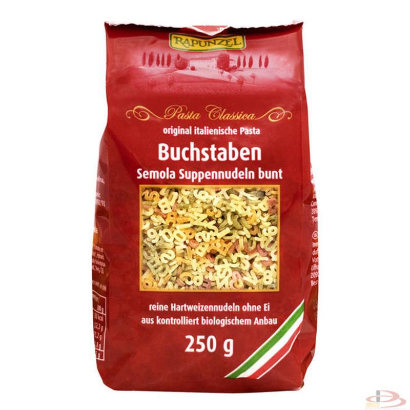 德国长发公主面条Rapunzel婴儿宝宝全麦蔬菜面条字母Buchstaben250g 德国长发公主面条Rapunzel婴儿宝宝全麦蔬菜面条字母Buchstaben250g