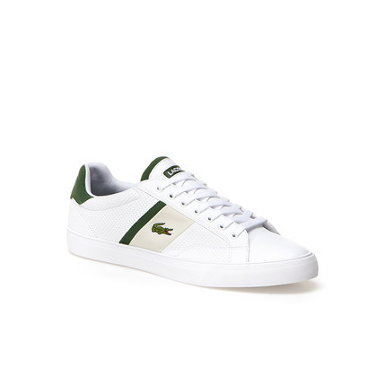 Lacoste/拉科斯特美款男士休闲鞋 时尚LOGO印花小白鞋低帮鞋M0014
