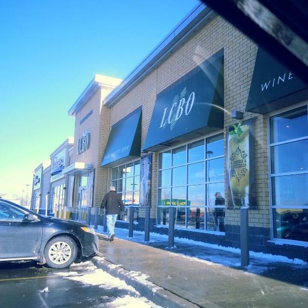 Photo taken at LCBO by David E. on 2/17/2013-加拿大萨尼亚市奎恩路1450 Photo taken at LCBO by David E. on 2/17/2013