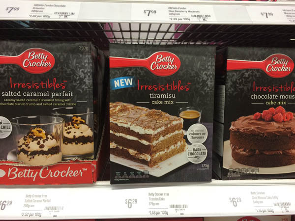 澳大利亚进口提拉米苏蛋糕-Betty Crocker Irresistibles提拉米苏蛋糕375g