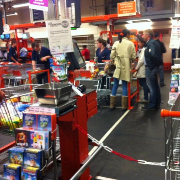 Photo taken at Colruyt by Kevin M. on 9/6/2011