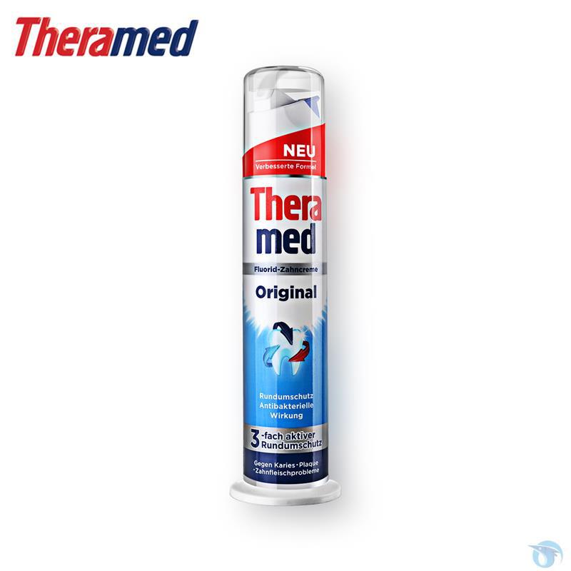 Theramed德国汉高泰瑞美直立式牙膏100ml(蓝色)