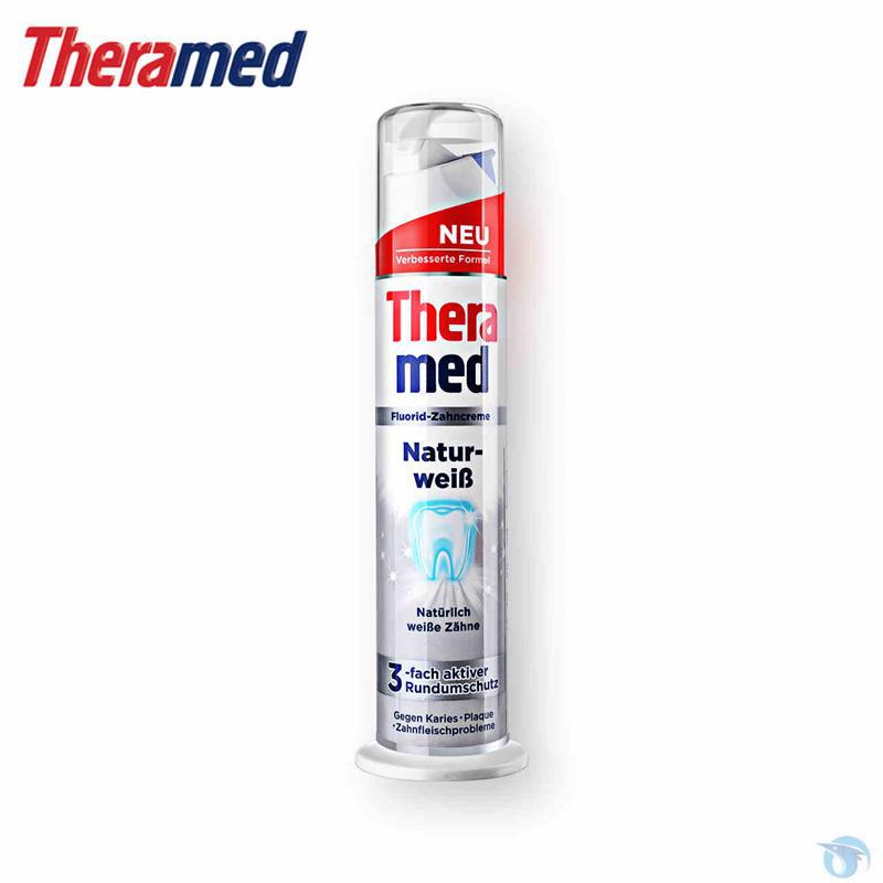 Theramed德国汉高泰瑞美直立式牙膏100ml(银色)