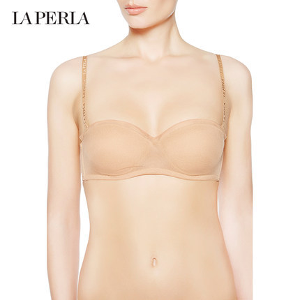 LA PERLA女士DAILY DESIGN系列可拆卸抹胸式内衣 薄纱边塑型文胸