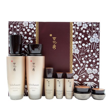 雪花秀 珍雪水乳大套盒 水乳精华眼霜面霜 滋润保湿紧致 包邮