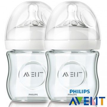 [PHILIPS AVENT] 亲乳感玻璃奶瓶120ml(2入)台湾官网直邮进口