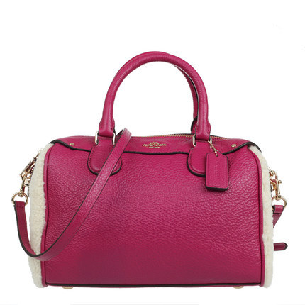 COACH/蔻驰2015冬季新款纯皮毛绒波士顿桶包单肩手提女包 36689 COACH/蔻驰2015冬季新款纯皮毛绒波士顿桶包单肩手提女包 36689