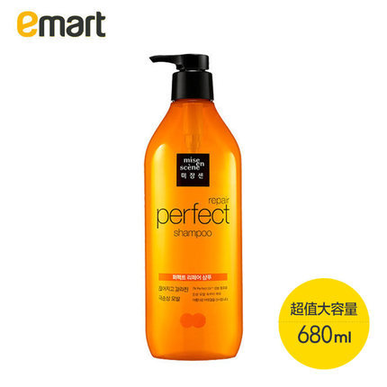 EMART易买得 韩国miseenscene美妆仙修复损伤柔顺亮发洗发水680ml