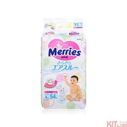 日本进口大号纸尿裤-KAO花王 Merries妙而舒 纸尿裤大号 L54 日本进口大号纸尿裤-KAO花王 Merries妙而舒 纸尿裤大号 L54