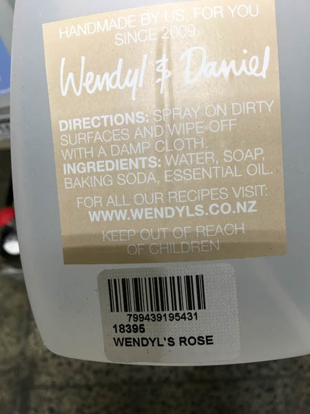 Wendyl's rose spray cleaner