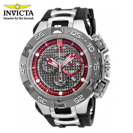 INVICTA瑞士正品大表盘男士高端运动石英手表蓝宝石防水橡胶带