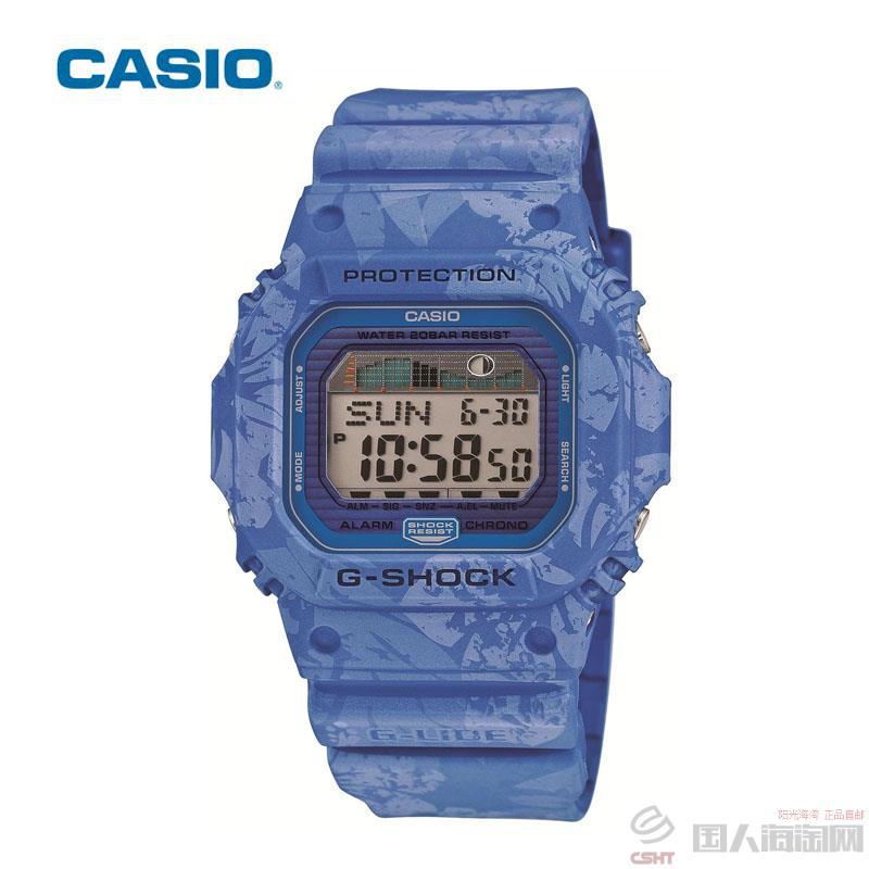 卡西欧CASIO G-SHOCK系列 迷彩暗纹运动男表 GLX-5600F-2JF