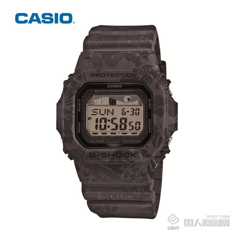卡西欧CASIO G-SHOCK系列 迷彩暗纹运动男表 GLX-5600F-1JF