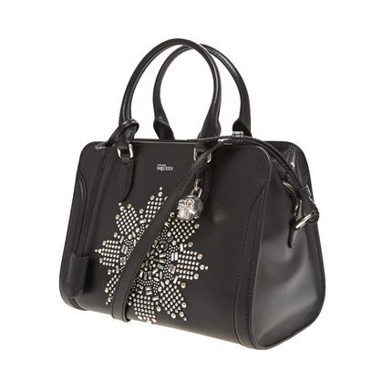 ALEXANDER MCQUEEN正品AM375306B446麦昆女士铆钉单肩斜跨手提包 ALEXANDER MCQUEEN正品AM375306B446麦昆女士铆钉单肩斜跨手提包