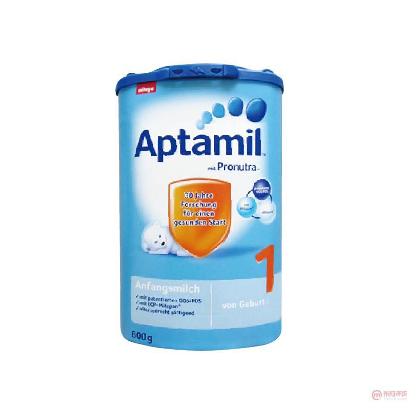 德国进口婴儿配方奶粉-Aptamil爱他美新生儿配方奶粉1段(800g_罐装)
