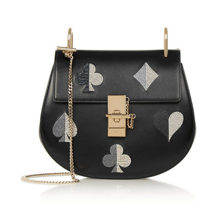 正品直邮Chloe蔻依2016新款女包真皮小号缀饰皮革单肩包  622843