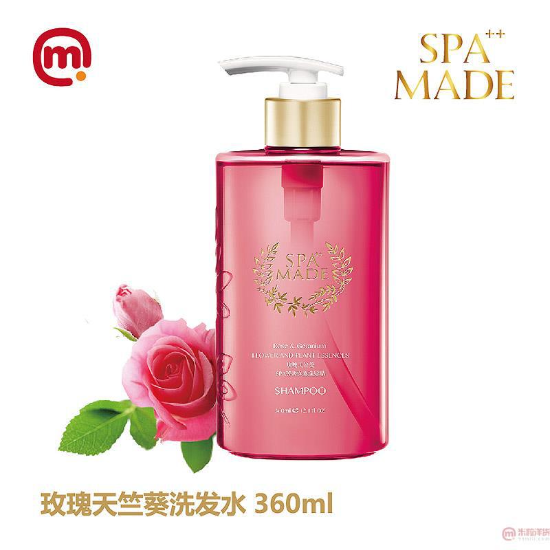 中国台湾进口玫瑰洗发精-SPA MADE-玫瑰天竺葵SPA级保养洗发精360ml-008