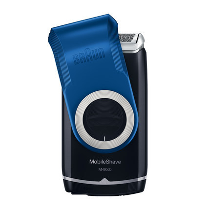 德国博朗/Braun M90剃须刀 电动刮胡刀 干电池可水洗旋转翻盖