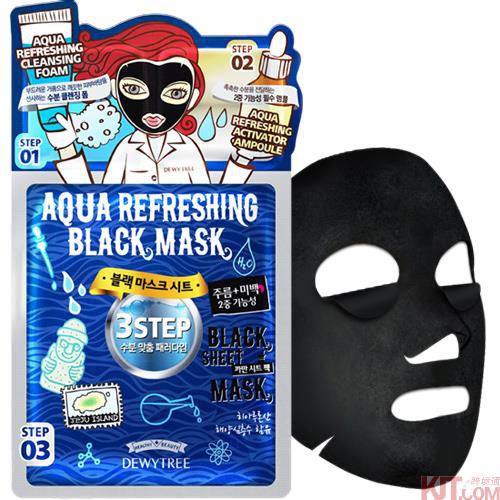 【韩贵人】Dewy Tree 自然晨露黑炭三部曲面膜 单片