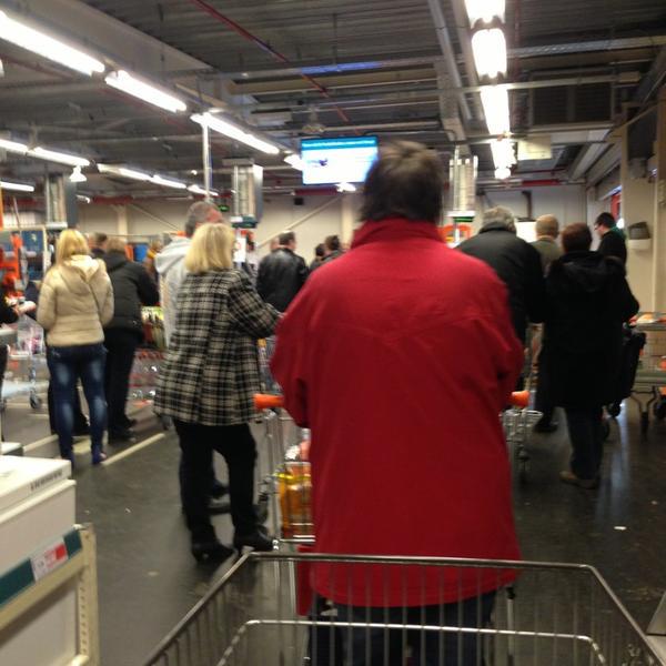 Photo taken at Colruyt by Jonathan D. on 4/6/2013