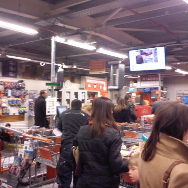 Photo taken at Colruyt by Delphine D. on 2/8/2013