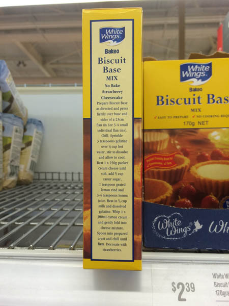 澳大利亚进口饼干胚-White Wings基础饼干胚170g