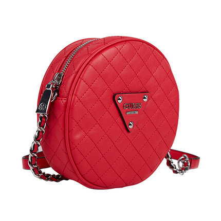 GUESS/盖尔斯女包 新款链条单肩斜挎字母迷你小圆包包HWEY4557140