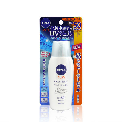 【日本直邮】NIVEA/妮维雅防晒霜spf50 水润防晒乳啫喱 80g