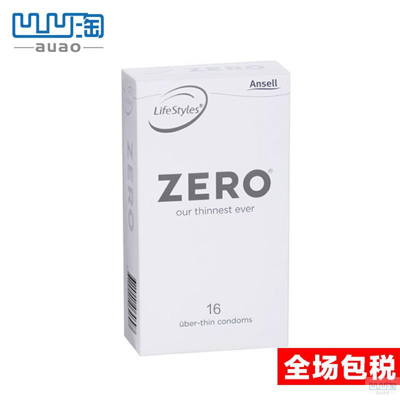 【凹凹淘】ANSELL安思尔零度极限超薄避孕套安全套16只装