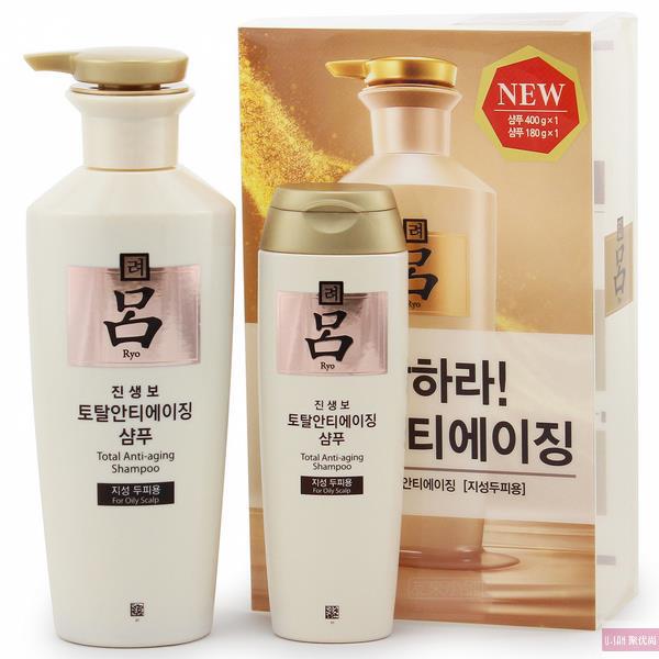 韩国 Ryo/吕 洗发水/洗发膏套装 清爽 控油 去屑 防脱发 /180ml 白吕
