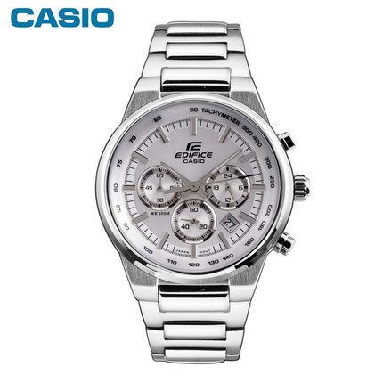 正品卡西欧男表CASIO防水运动三眼钢带防水石英手表EF-500BP-1/7A 正品卡西欧男表CASIO防水运动三眼钢带防水石英手表EF-500BP-1/7A