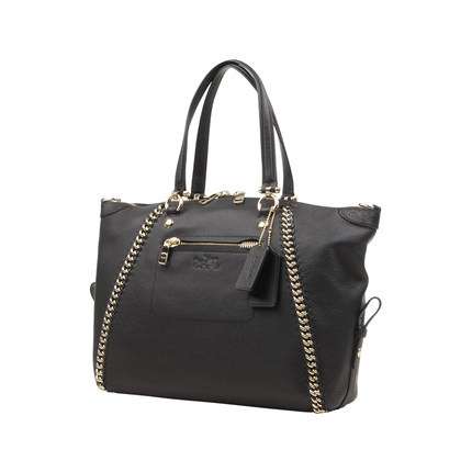 COACH/蔻驰女包 牛皮手提包 2016春季新款单肩斜挎饺子包黑色现货 COACH/蔻驰女包 牛皮手提包 2016春季新款单肩斜挎饺子包黑色现货