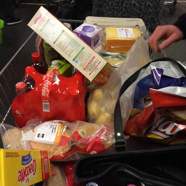 Photo taken at Colruyt by Emi P. on 1/24/2015