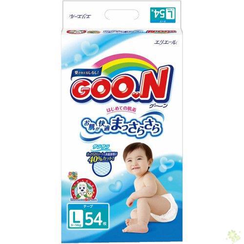 【四叶草】日本原装进口GOO.N大王纸尿裤 标准装L54片