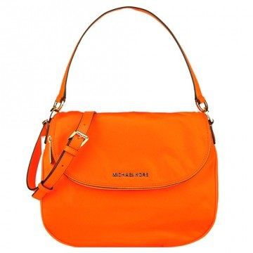MICHAEL KORS BEDFORD尼龙半月翻盖肩背/斜背包(台湾官网直邮进口