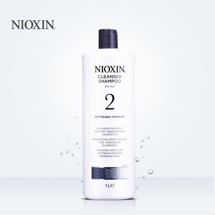 美国进口 NIOXIN防脱生发2号洗发水1L增发密发露固发液正品无硅油
