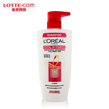 乐天网购LOREAL欧莱雅多效修复洗发水450ml顺滑滋养改善干枯毛躁