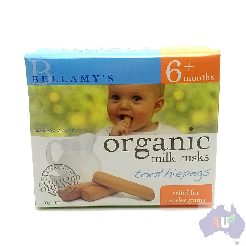 Bellamy 贝拉米 有机婴幼儿牛奶磨牙棒 100g 6个月以上 Bellamy 贝拉米 有机婴幼儿牛奶磨牙棒 100g 6个月以上